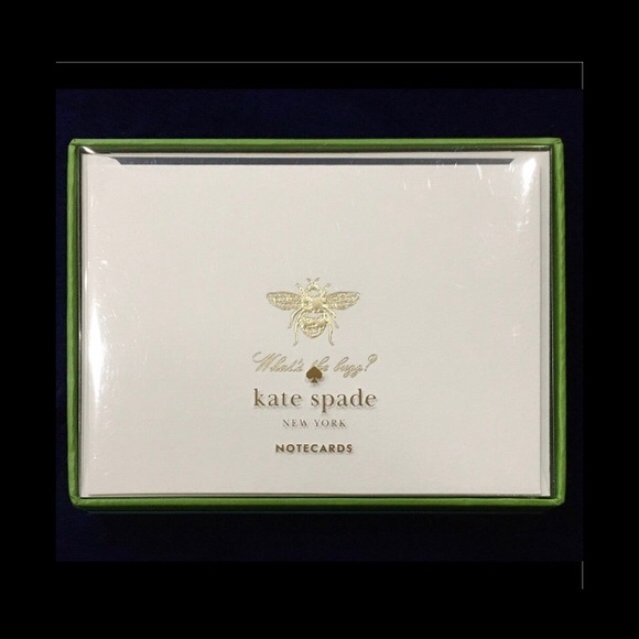 NIB Kate Spade Whata the Buzz Note cards